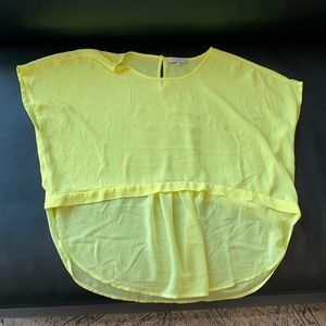 Yellow sheer top - L